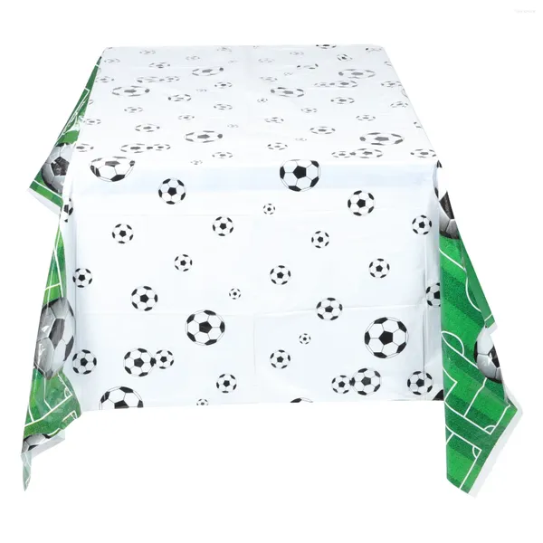 Nappe de Table de Football, décor d'anniversaire, accessoires jetables, décorations de Football