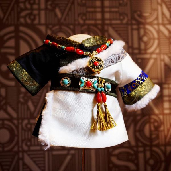 Nappe Jeu Lumière Et Nuit Sariel Hanfu 20 cm Peluche Poupée Faite À La Main Vêtements Tibétains Cosplay Beau Costume Ancien Costume Cadeau