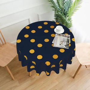 Tafelkleed gouden stip print tafelkleed polka dots kawaii ronde voor thuis picnicevenementen feestje omslagdecoratie