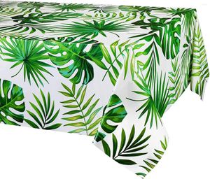 Tovaglia Hawaii Palm Leaves Tovaglia impermeabile Coperture rettangolari tropicali in plastica per feste di compleanno Baby Shower