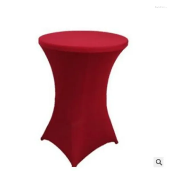 Tableau de table haut de gamme El Decoration de mariage Bar cocktail Set Solid Color Round Banquet Elastic