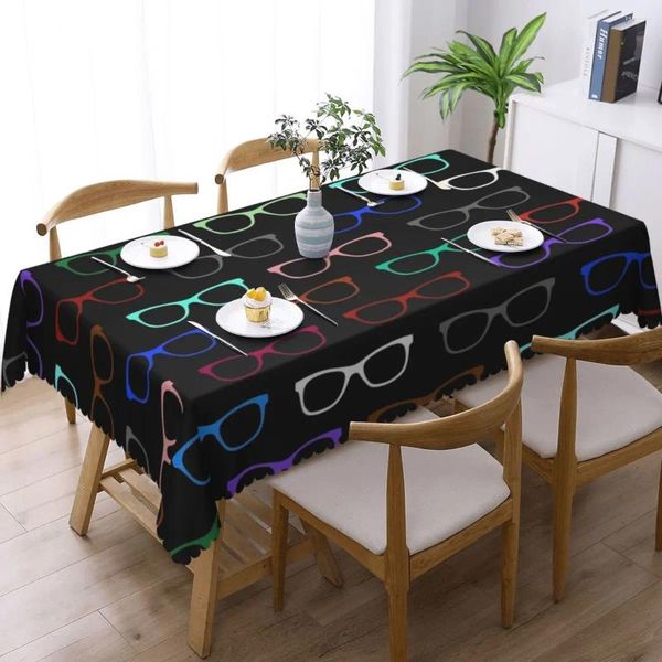 Table Tabla Gafas hipsteres Rectangulares Eteplasses Fashion For Christmas Party Cover Decoration