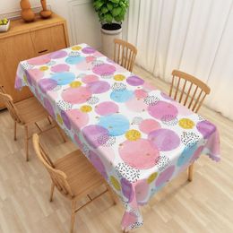 Tafel doek kawaii roze gouden glittervlekken tafelkleed liefde hart patroon kind verjaardagsfeestje decor keuken koffie picknickmat