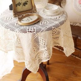 Tafelkleed Kanten tafelkleed Vintage holle eetkamer Ronde hoes Bruiloft deken Picknickdekens DIY kamerdecoratie
