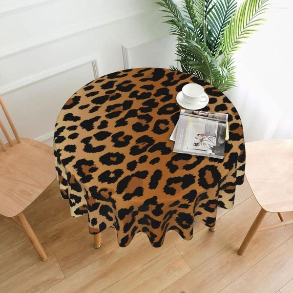 Mantel de leopardo, mantel clásico con estampado de manchas de animales, venta al por mayor, cubierta lavable, protector personalizado para sala de estar, poliéster