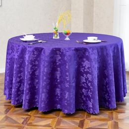 Table de table de table de luxe jacquard nappe ronde el banquet de mariage décor de fête à la maison
