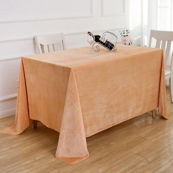 Nappe de table en velours de luxe, rectangulaire, élégante, décoration de bureau, de salle à manger, de mariage, lavable, housse de café