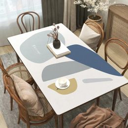 Nappe de Table Antimanchas imperméable, Long coussin en cuir Pu café de forme carrée 29MJTDSTB01