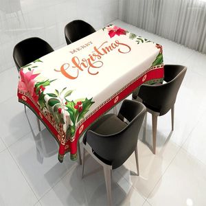 Tableau Mantel Navidad Christmas Creative Elk Cadeau imprimé Natte de salle à manger en polyester imperméable Décoration de la maison