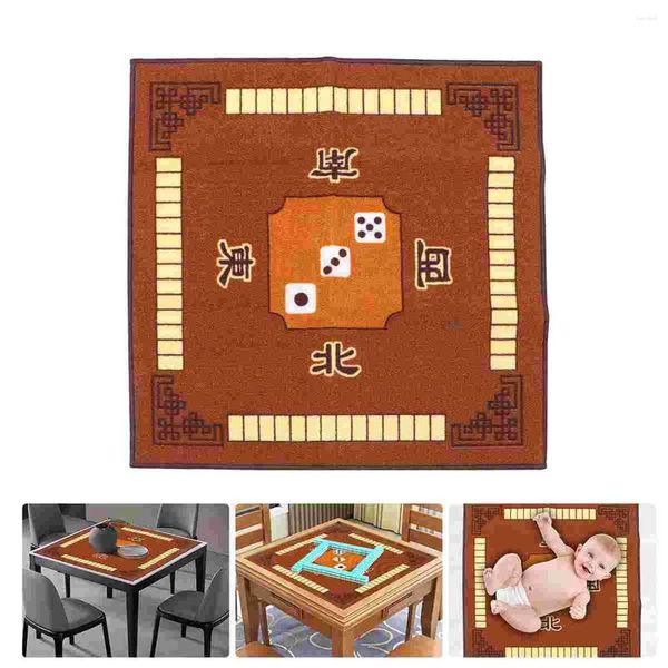 Couverture de tapis de nappe Mahjong Poker réduction tapis de jeu nappes de montagne résistantes importations de bruit tapis de jeu en caoutchouc Dominos