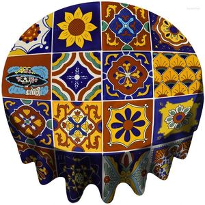 Tableau de table mexicaine talavera mosaïque carreau mural espagnol méditerranéen coloré