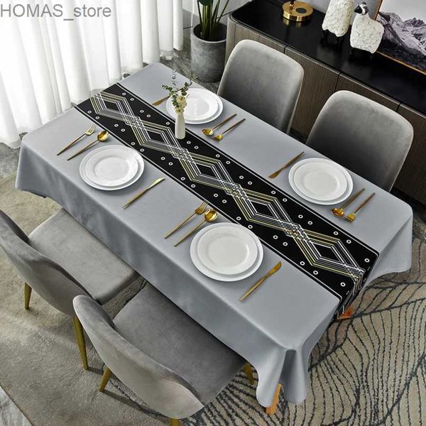 Tableau de table moderne table nordique anti-Fouling Nordique table basse rectangulaire imperméable et nappe en tissu à l'huile Mantel Manta Y240401