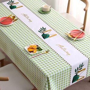 Mantel de mesa con estampado nórdico moderno, mantel Rectangular para decoración de fiesta, impermeable, antimanchas, cubierta de café 2846