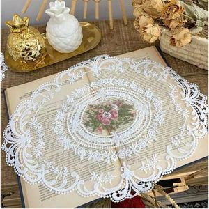 Nappe moderne dentelle blanche broderie nappe carré thé couverture tapis napperon cuisine fête maison salle à manger mariage décor