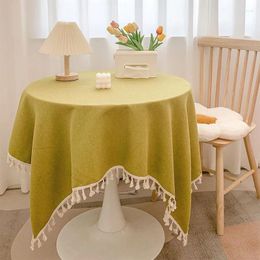 Table de table monochromatique nappe pour la famille Gathering Daily Po Atmosphère Resort Home Année 2024 1PC