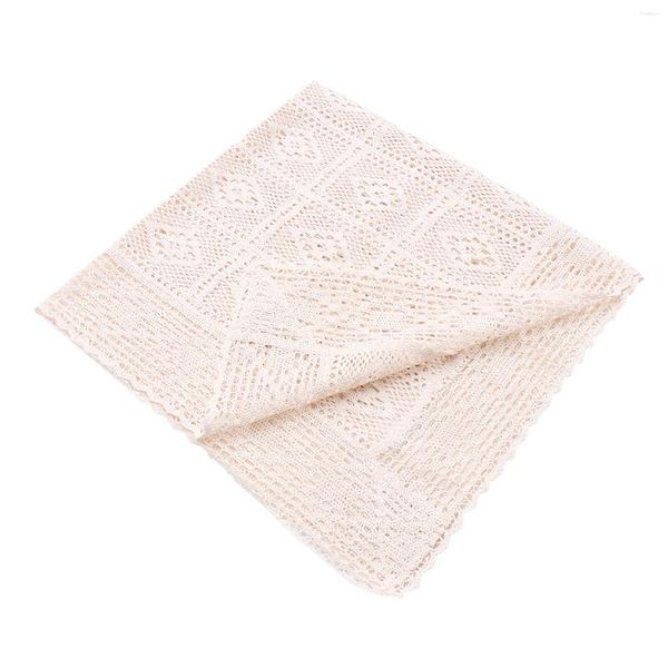 Nappe de table Napkin Pad Crochet Lace Decor Dining Hallow-out Cover Nappe Po Square