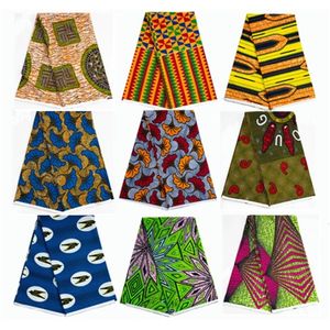 Tela de mesa Nigeria Ankara Cera Tela D Precios al por mayor 100 Algodón Coser suave Tissu Craft African Real para vestidos de mujer 231216