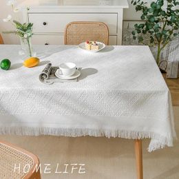 Tischdecke Nordic Baumwolle Leinen Tischdecke Rechteckig Kaffee Quaste Spitze Po Luxus Net Rot Rund