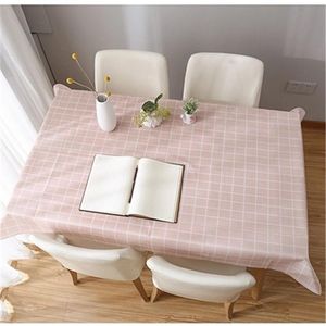 Tafeldoek Noordse linnen waterdichte olie-proof wegwerp plastic tafelkleed plaid thee pvc mat