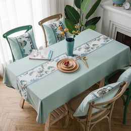 Tafeldoek Nordic modern vers drukken rechthoekige tafelkleed bruiloftdecoratie waterdichte eetgel oliveilige tischdecke