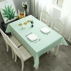 Nappe de Table nordique moderne, rectangulaire, décoration de mariage, de cuisine, couverture de Table à carreaux, R230605