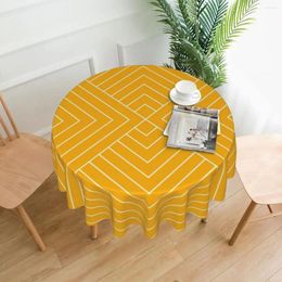 Tafelkleed Nordic Patroon Tafelkleed Art Deco Yellow Dinner Polyester Cover Moderne groothandel beschermer Print