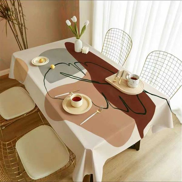 Nappe nordique Simple rectangulaire, peut être utilisée pour Table à manger, meubles de décoration de la maison, cheminée R230605