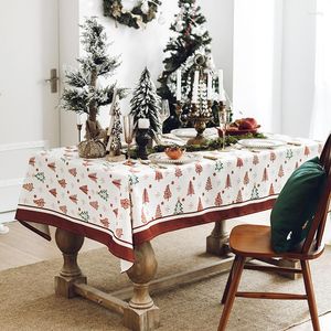 Tafeldoek Noordse jaar kersttafelkleed stofdichte linnen rechthoek dineren diner feestdecoratie sfeer