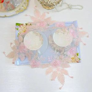 Tableau de places Perles de fleurs Couverture de couverture de mariée Cuisine Cuisine Décoration de Noël et accessoires