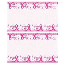 Tableau de couverture de ruban rose décoration imperméable Hope Portable pour les femmes Protection Home