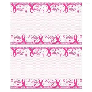 Tafle doek roze lintafdeling Decoratie Waterdichte hoop draagbaar voor vrouwenbescherming Home