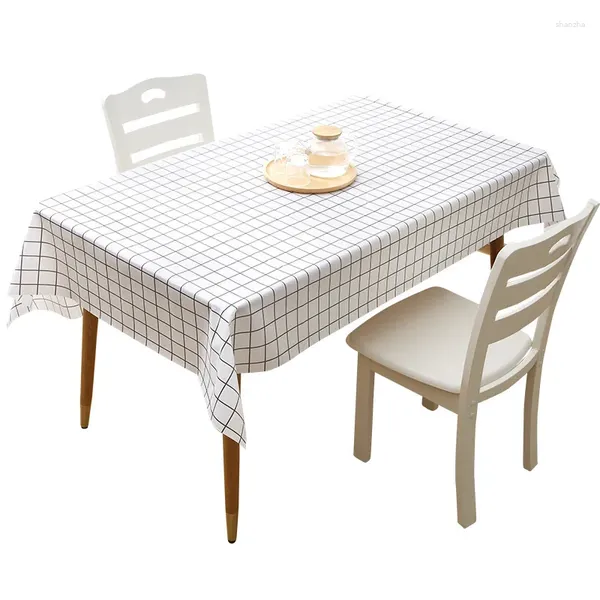 Nappe de Table à carreaux rectangulaire, imperméable à l'huile, au vent, jetable, en plastique, vente en gros