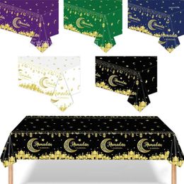 Nappe en plastique Eid Mubarak, décoration de Restaurant, nappe rétro du Ramadan, décoration de la maison, Art islamique, couverture rectangulaire imperméable