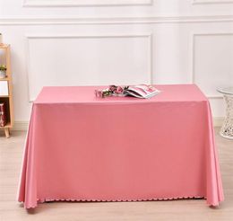 Nappe de table en Satin rectangulaire en Polyester, pour anniversaire, noël, décoration de fête à domicile, fournitures de mariage