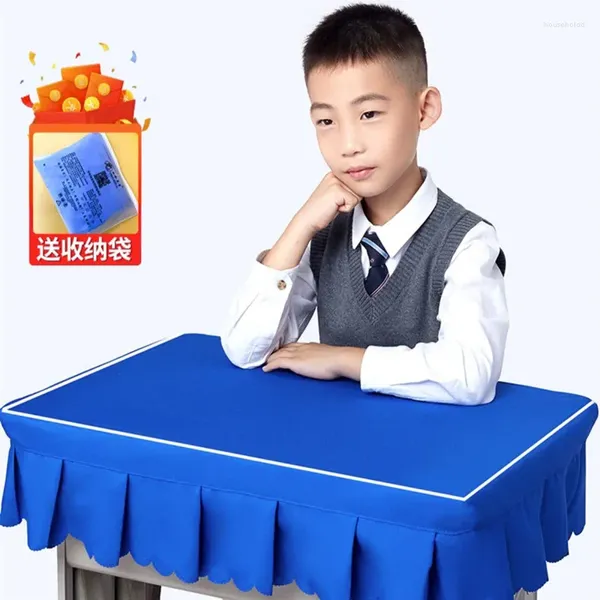 Nappe d'école primaire, couverture de bureau 40x60, bleu pour enfants, pour l'apprentissage en classe