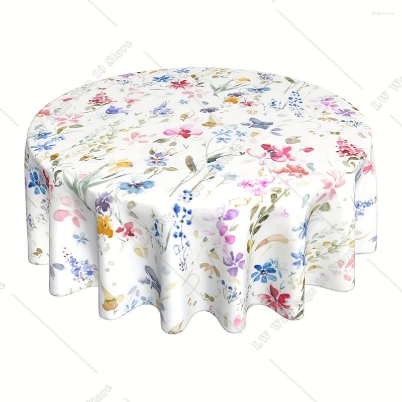 Patrillo de mesa de mesa Patrón floral de primavera estampado
