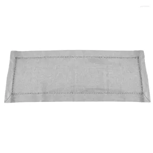 Promotion de tissu de table!Handstiched Dining Runner Riner Dressher Swarves Silver Freing Interlats (12 x 72 coureurs)