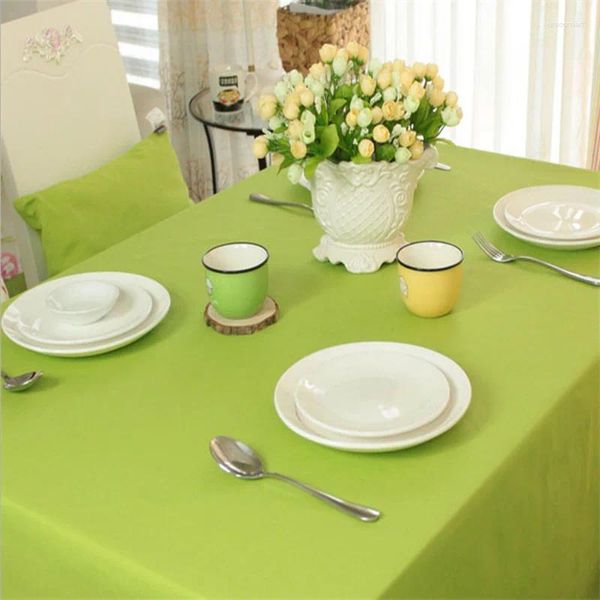 Pable de mesa Pure and Fresh Green Square se contrae la almohadilla de té contemporánea redonda de tela_an1859