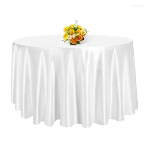 Tableau de table pure couleur rond nappe mariage moderne vent blanc