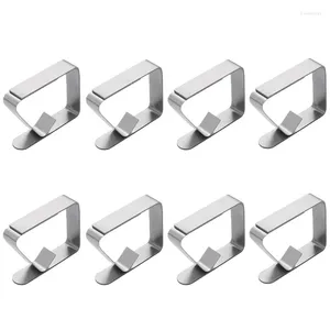 Tafelkleed R2JC 4/8/12pcs Tafelkleed Clips Roestvrij stalen deksels Holder voor campios voor buitenkamperen