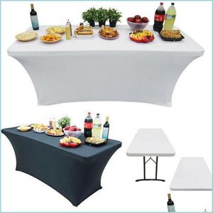 Nappe Rectangar Nappes Cocktail Spandex Stretch Er Pour Mariage El Accueil Événement Fête Décoration Drop Delivery 2021 Jardin Te Dh0Pv