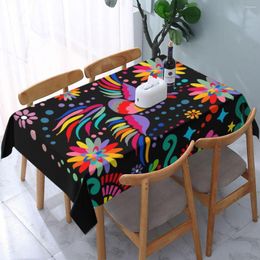 Tableau de table rectangulaire ajusté mexicain floral fleuris textile nappe à l'huile à l'huile