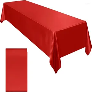 Tableau de table en tissu rectangulaire en tissu brillant en soie