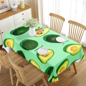 Tafelkleed Rechthoekig tafelkleed Avocado Tropisch Fruit Zomer Decor Thuis Voor Eetkamer Buiten Picknick Mat Keuken Decoratie