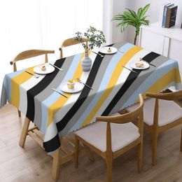 Table de table en nappes rectangulaires colorblock multicolores couverture de mode couverture de la fête de Noël de bricolage personnalisée décoration
