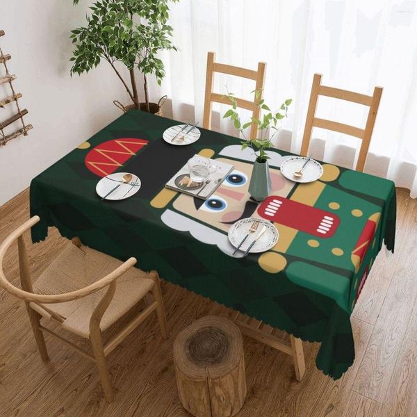 Mantel rectangular para mesa, apto para fundas de regalo de Navidad de soldado de juguete de dibujos animados de 40 