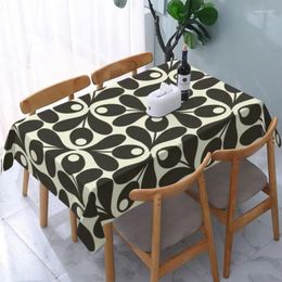 Tafelkleed Rechthoekig tafelkleed Geschikt voor 45"-50" geometrische bloemenhoezen met elastische rand