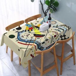 Tafelkleed Rechthoekig tafelkleed Geschikt voor 45"-50" elastische rand Zee- en zon-abstracte kunsthoezen