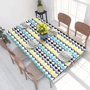 Tafelkleed rechthoekig waterdicht Orla Kiely Cover Scandinavische bloemen Multi Stem 4FT tafelkleed voor picknick