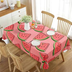 Tafelkleed Rode Watermeloenen Tafelkleed Zomer Vers Fruit Patroon Rechthoek Cover Voor Keuken Koffie Eetkamer Decoratie